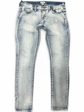 Y2K 2000s Low Rise Light Wash Skinny Jeans | Mudd